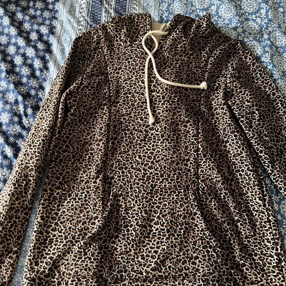 Nursing leopard print sweater